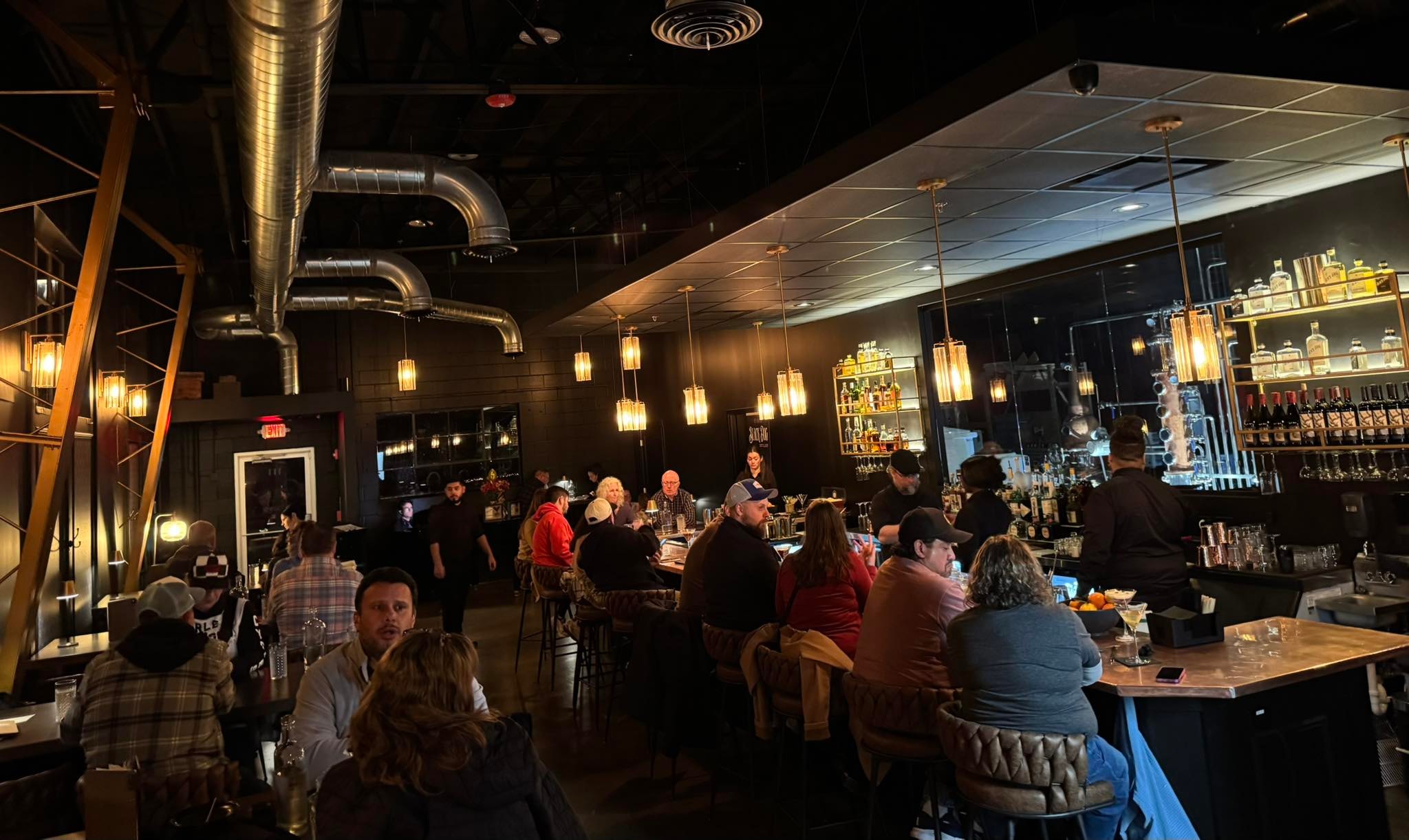 Guests filling the lounge on reopening night
